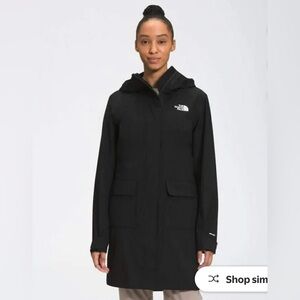 The North Face City Breeze Rain Parka II Waterproof Jacket Women's XS Black